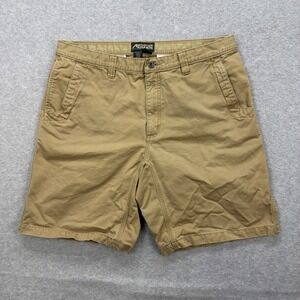 Mountain Khakis Shorts Mens 38 Tan Brown Teton Twill Relaxed Chino Hiking Work